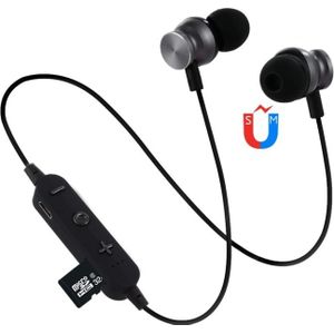 F17 Bluetooth 4.2 Hanging Neck Design Bluetooth Headset Support Music Play & Switching & Volume Control & Answer(Black)