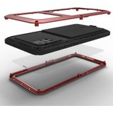 For Galaxy A51 LOVE MEI Metal Shockproof Waterproof Dustproof Protective Case(Red)