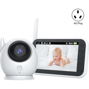 ABM100 4 3-inch draadloze videokleuren nachtzicht babyfoon 360-graden beveiligingscamera (AU-stekker)