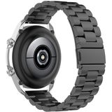 For Galaxy Watch 3 45mm Three Stainless Steel Straps Disassemble The Meter & Ears  Size: 22mm(Black)