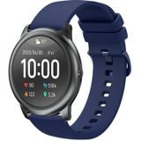 Voor Xiaomi Haylou RT LS05S 22 mm effen kleur zachte siliconen horlogeband