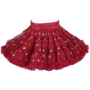 Girls AB Both Sides Wear Tutu Skirt (Color:Red Stars Size:120)