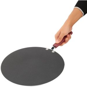 Pancake Fruit Pan Non Stick Pan Steak Frying Pan Multigrain Pancake Baking Tool  Size:30cm(Black)