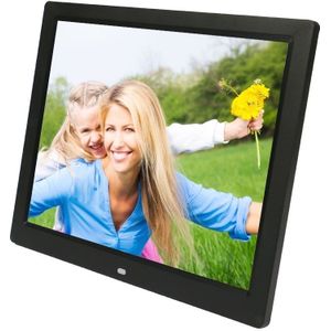 14 inch LED Display Multi-media Digital Photo Frame with Holder & Music & Movie Player  Support USB / SD / MS / MMC Card Input(Black)