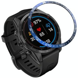 Smartwatch Dial Bezel Ring Cover voor Garmin Fenix 7S (Blue Ring White Chicten)