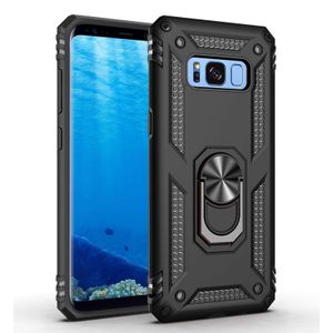 Armor Shockproof TPU + PC Protective Case for Galaxy S8 Plus  with 360 Degree Rotation Holder (Black)