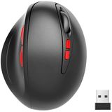 HXSJ T33 2.4GHz Ergonomic Optical Wireless Notebook PC Mouse (Black)