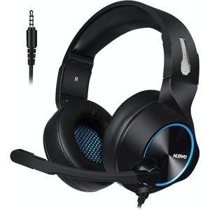 NUBWO N11 Gaming Subwoofer Headphone with Mic  Style:Single 3.5mm(Black and Blue)