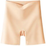 Naadloze veiligheidsslip met hoge taille Ice Silk Shorts  maat: M (40-50 kg) (sticker in huidskleur)