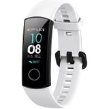 Solid Color Silicone Wrist Strap for Huawei Honor Band 4 (White)
