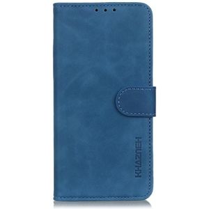 For Samsung Galaxy S20 FE 5G / S20 Fan Edition / S20 Lite KHAZNEH Retro Texture PU + TPU Horizontal Flip Leather Case with Holder & Card Slots & Wallet(Blue)
