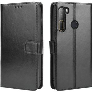 For HTC Desire 20 Pro Retro Crazy Horse Texture Horizontal Flip Leather Case  with Holder & Card Slots & Photo Frame(Black)