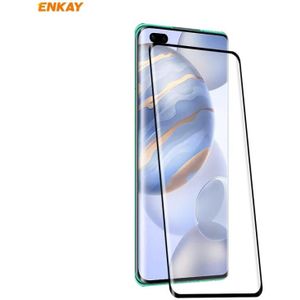 For Huawei Nova 7 Pro /Honor 30 Pro ENKAY Hat-Prince 0.26mm 9H 3D Full Glue Explosion-proof Full Screen Curved Heat Bending Tempered Glass Film