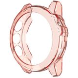 Suitable for Garmin Fenix 5 & 5 Plus transparent TPU Silica Gel Watch Case(Transparent orange)