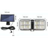 TY06604 120 SMD Solar Human Body Induction Light Outdoor Waterproof LED Wall Light