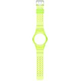 For Huawei Watch GT 2 Silicone Integrated Translucent Replacement Strap Watchband (Lime Green)