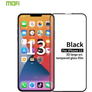 MOFI 9H 3D Explosion-proof Curved Screen Tempered Glass Film For iPhone 13 / 13 Pro(Black)