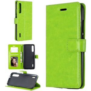 For Xiaomi Mi A2 Crazy Horse Texture Horizontal Flip Leather Case with Holder & Card Slots & Wallet & Photo Frame(Green)