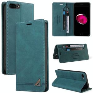 Huid Feel Anti-Diefstal Borstel Horizontale Flip Leren Case met Houder & Card Slots & Portemonnee voor iPhone 8 Plus & 7 Plus