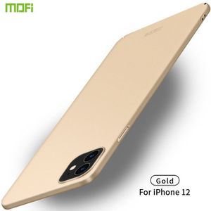 For iPhone 12 5.4 MOFI Frosted PC Ultra-thin Hard Case(Gold)