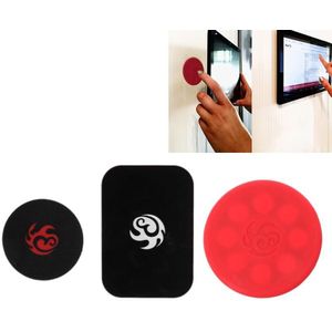 Universal Magnetic Sticker Wall Fixed Bracket for iPhone / iPad (Red)