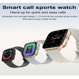 T42 1.7 inch Color Screen Smart Watch  IP67 Waterproof  Support Bluetooth Call/Heart Rate Monitoring/Blood Pressure Monitoring/Blood Oxygen Monitoring/Sleep Monitoring(Gold)