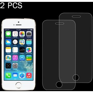 2 PCS for iPhone SE & 5 & 5S & 5C 0.26mm 9H Surface Hardness 2.5D Explosion-proof Tempered Glass Screen Film