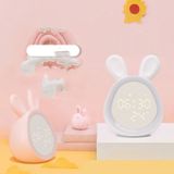 Creative Multifunctional Cartoon Time Rabbit Smart Alarm Clock(Pink)