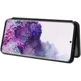 Voor Samsung Galaxy S30 Carbon Fiber Textuur Magnetische horizontale flip TPU + PC + PU lederen hoes met kaartsleuf(Zwart)