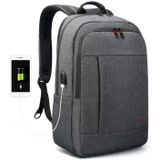 Tigernu Anti-thief Laptop Backpack Travel Backpack with USB Charging Port(Dark Grey)