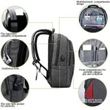 Tigernu Anti-thief Laptop Backpack Travel Backpack with USB Charging Port(Dark Grey)