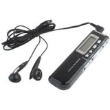 8GB Digital Voice Recorder Dictaphone MP3 Player  Support Telephone recording  VOX function  Power supply: 2 x AAA battery(Black)