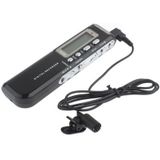 8GB Digital Voice Recorder Dictaphone MP3 Player  Support Telephone recording  VOX function  Power supply: 2 x AAA battery(Black)
