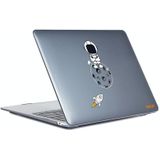 Voor MacBook Pro 16.1 A2141 ENKAY Hat-Prince 3 in 1 Spaceman Pattern Laotop Beschermende Crystal Case met TPU Keyboard Film/Anti-stof Pluggen  Versie: US (Spaceman No.4)