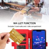 For Huawei Mate 20 Lite Retro Magnetic Closing Clasp Horizontal Flip Leather Case with Holder & Card Slots & Photo Frame & Wallet(Red)
