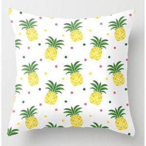 2 PCS 45x45cm Yellow Striped Pillowcase Geometric Throw Cushion Pillow Cover Printing Cushion Pillow Case Bedroom Office  Size:450*450mm(21)