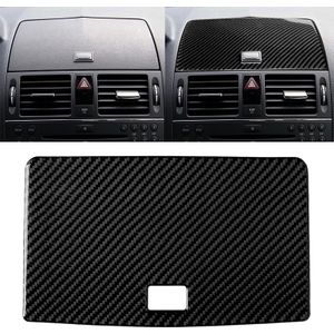 Car Carbon Fiber Console Navigation Panel Decorative Sticker for Mercedes-Benz W204 C Class 2007-2010