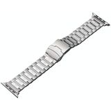 Voor Apple Watch 38 mm veiligheidsgesp titanium stalen horlogeband