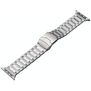 Voor Apple Watch 38 mm veiligheidsgesp titanium stalen horlogeband