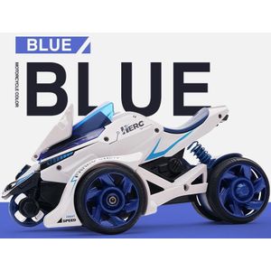 Alloy Katapult 2 in 1 Launcher Motorcycle Model Cool Children Toy (Blauw)