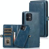 Multiple Card Slots Detachable Magnetic Horizontal Flip Leather Case with Card Slots & Holder & Wallet For iPhone 12 mini(Navy Blue)