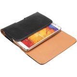 5.5 inch Sheepskin Texture Universal Rotatable Horizontal Style Leather Case with Belt Hole for Galaxy Note 3 / Note 2 / i9220(Black)