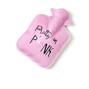 Cartoon Mini Water Injection Hot Water Bag Portable Hand Warmer  Color:Pink Flamingo