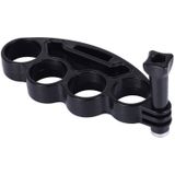 PULUZ Handheld Plastic Knuckles Fingers Grip Ring Monopod Tripod Mount with Thumb Screw for GoPro HERO9 Black / HERO8 Black / HERO7 /6 /5 /5 Session /4 Session /4 /3+ /3 /2 /1  Xiaoyi and Other Action Cameras(Black)