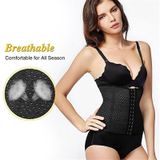 13-Buckle Belly Belt Hollowing Out Strong Waist Shaping Shaping Stomach Girdle Ladies Postpartum Corset Belt(Black)