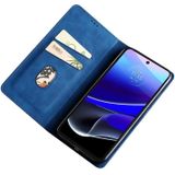 For Motorola Moto G42 4G Skin Feel Magnetic Horizontal Flip Leather Phone Case(Blue)
