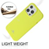 Goosspery Jelly TPU Fluorescentie Schokbestendig en Krascase voor iPhone 13 Pro MAX (LIME)