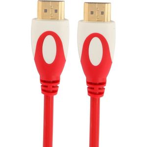 1.5m Gold Plated HDMI 19 Pin to 19 Pin HDMI Cable  1.4 Version  Support 3D / HD TV / XBOX 360 / PS3 / Projector / DVD Player etc(Red)