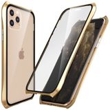 For iPhone 11 Pro PC Magneto Shell Series All-Inclusive Anti-Fall Waterproof Protection Case(Gold)