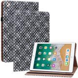 Kleur Weave Smart Lederen Tablet Case voor iPad Pro 9.7 2018/2017 (Zwart)